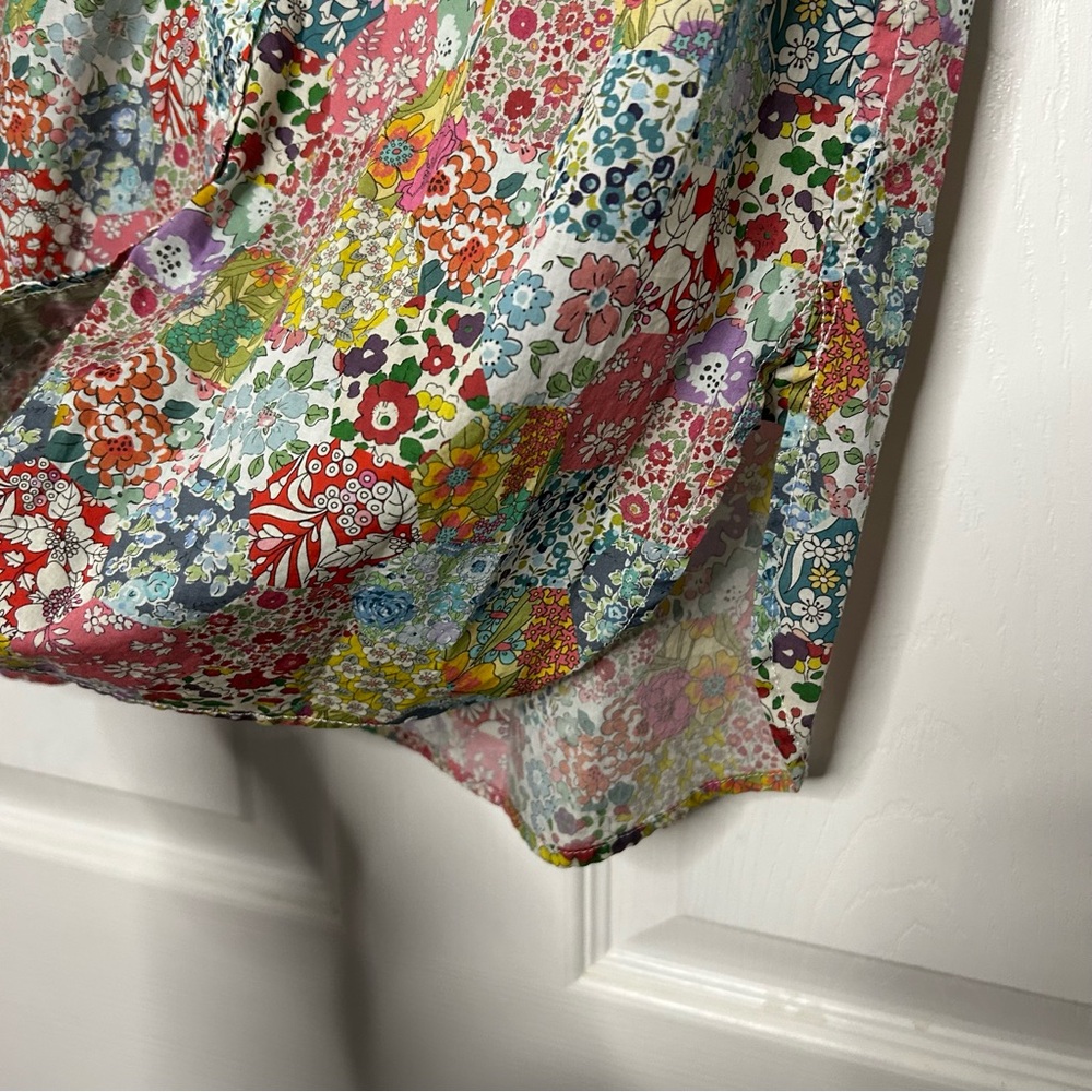 J Crew Classic Fit Short Puff Sleeve Top in Liberty Patchwork Dream Floral - Picture 7 of 12